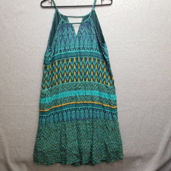 PrAna Dress Size Small Green Blue Laurel Nari Dress Spaghetti Straps Sleeveless - Picture 4 of 8